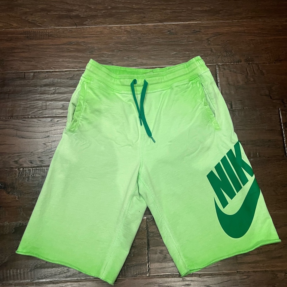 New Nike Kids Lime Green Shorts